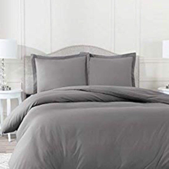 Bedding Nwt Gray Duvet Cover Set Size King Poshmark